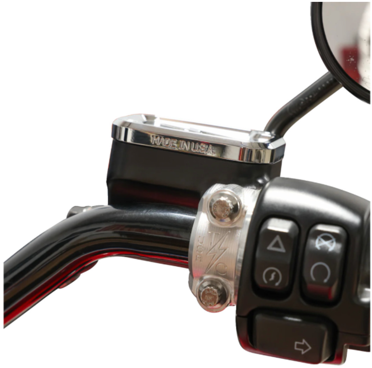 Thrashin Supply Co. Master Cylinder Cover – Front Brake – Chrome – for Harley-Davidson Softail Models (2018–2025) - view 3