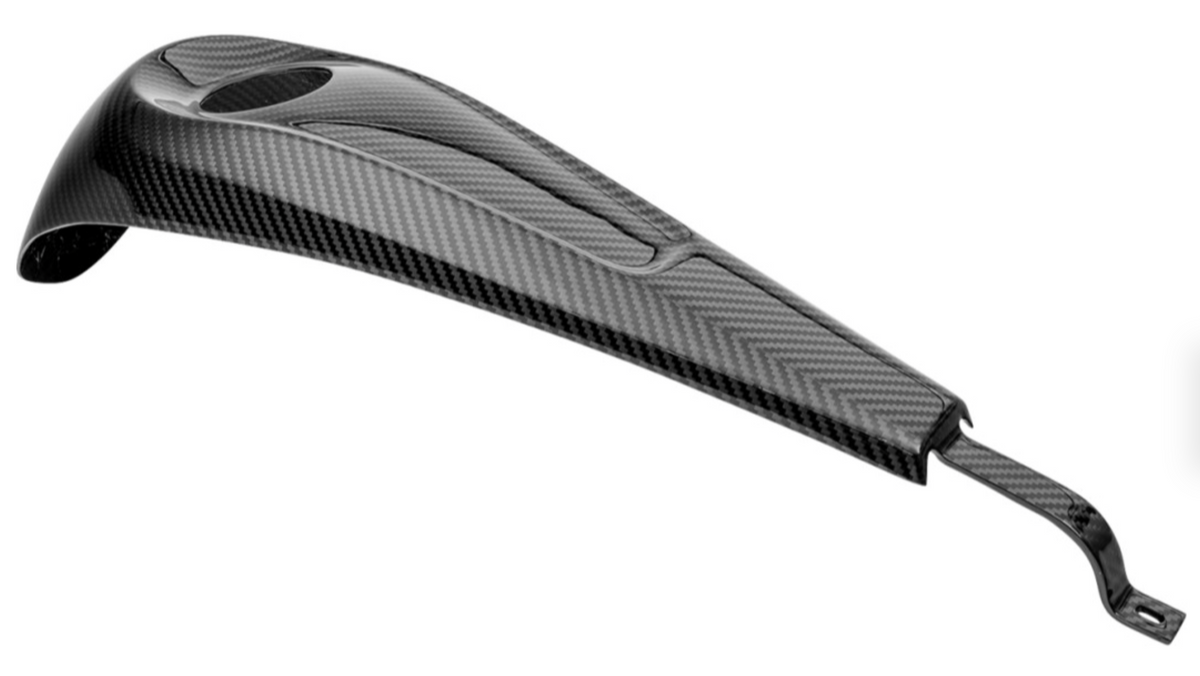 SlyFox Carbon Dash Panel w/ Center Hole - Black Gloss - view 2