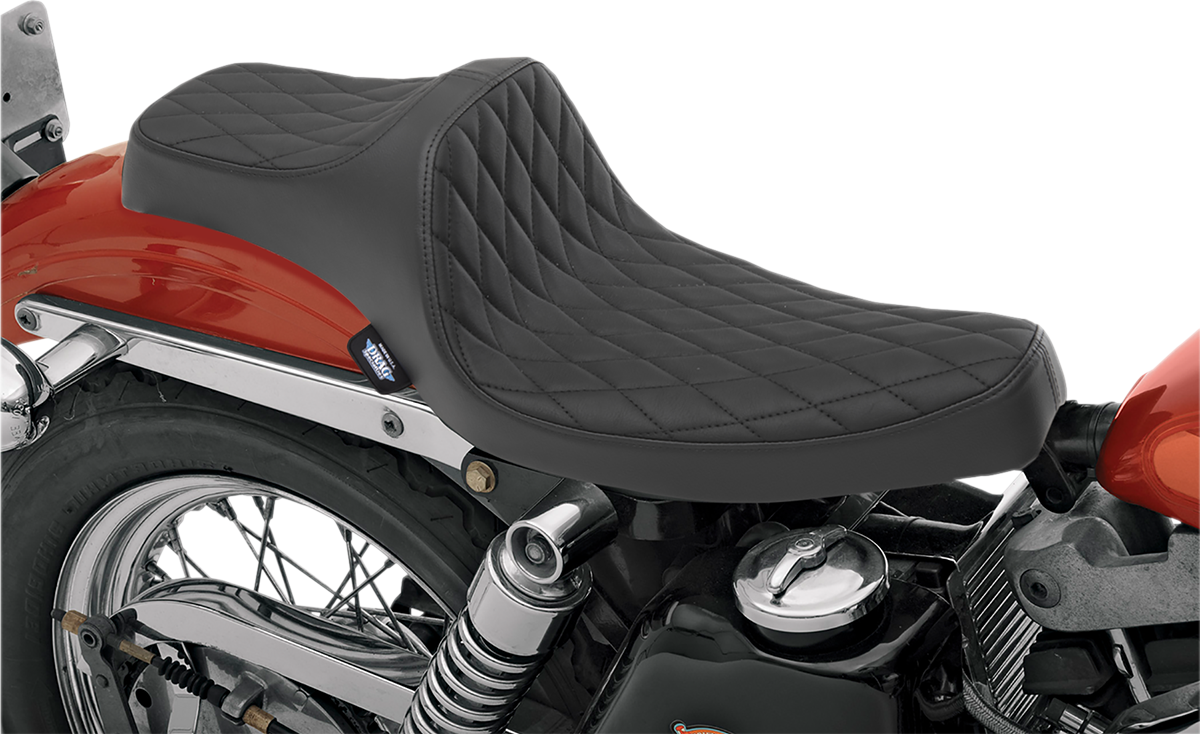 Drag Specialties Predator III Seat – Diamond Stich w/ Black Thread – XL '57-'78 – view 3