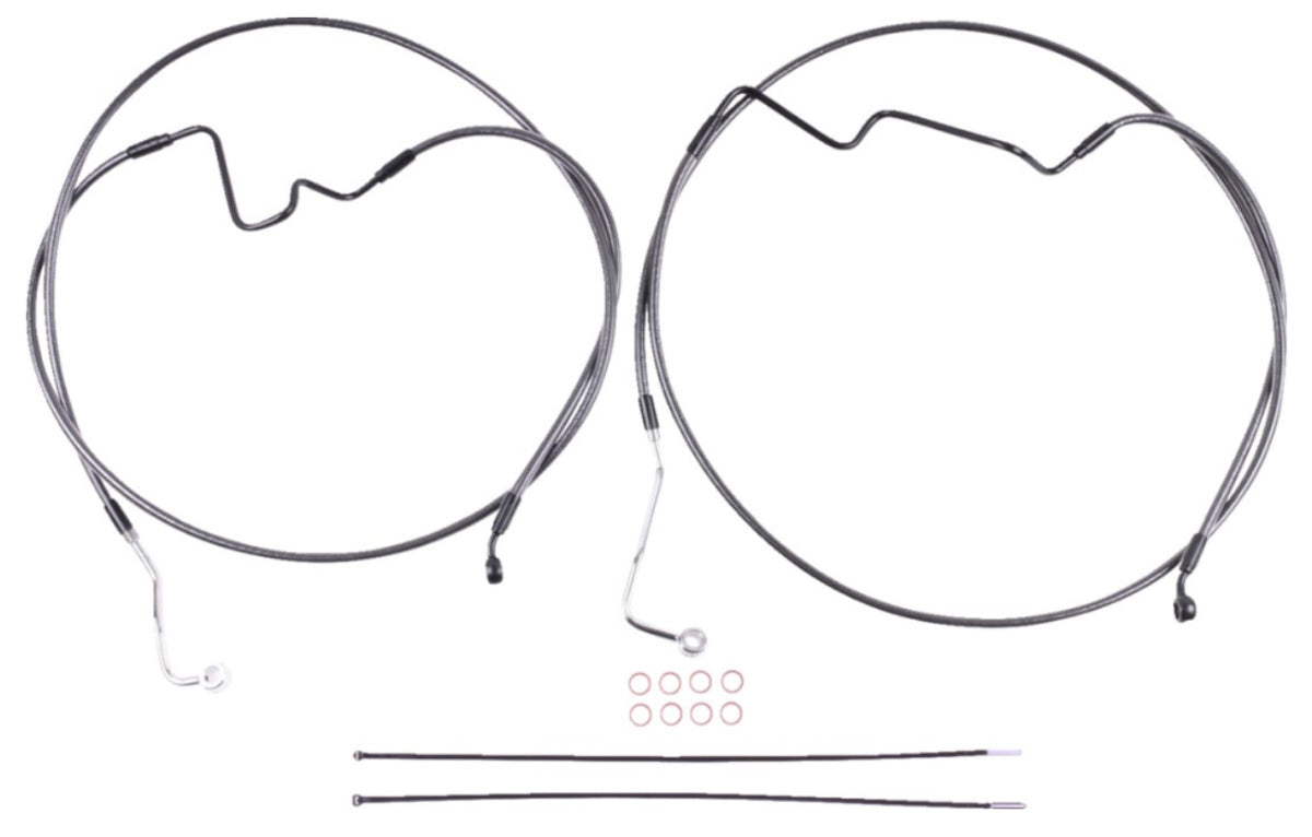 ABS Touring front brake lines (PLUS 2") 2014-UP