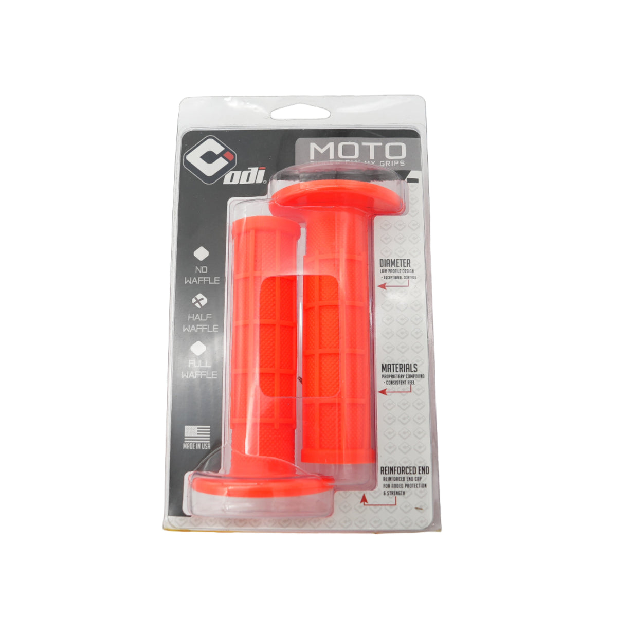 Open Box - ODI Half-Waffle Single-Ply Motocross Grips (Slip-on) #1 - view 2
