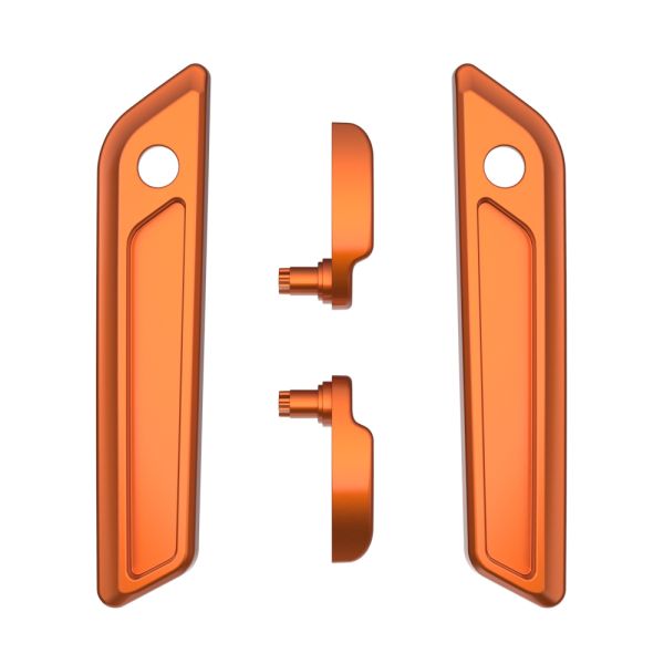 AdvanBlack Chrome Saddlebag Lid Lever & Latch Cover Set Kit for 2014-2023 Harley Touring
