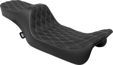 Drag Specialties Predator III Seat – Extended Reach – Double Diamnd – Silver Stitching – FLH/FLT '08-'24