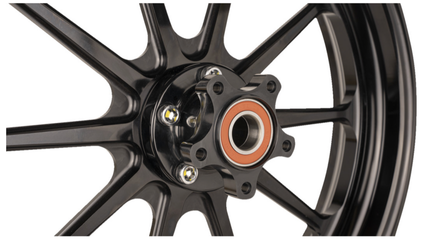 SlyFox Track Pro Front Wheel – Dual Disc / No ABS – Black – 17x3.5