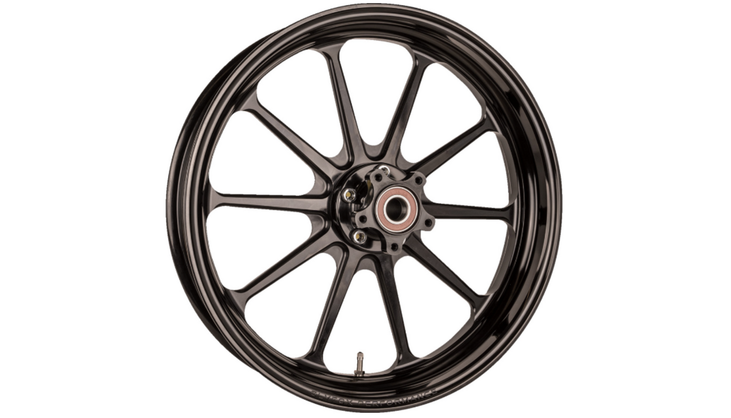 SlyFox Track Pro Front Wheel – 17x3.5 Black – Dual Disc, ABS Compatible