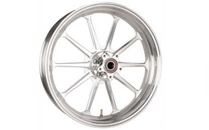 SlyFox Track Pro Front Wheel – 21x3.5 Dual Disc (No ABS) – Machined Silver