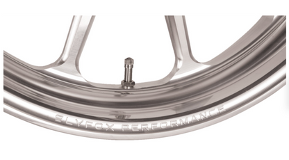 SlyFox Track Pro Front Wheel – 21x3.5 Dual Disc (No ABS) – Machined Silver