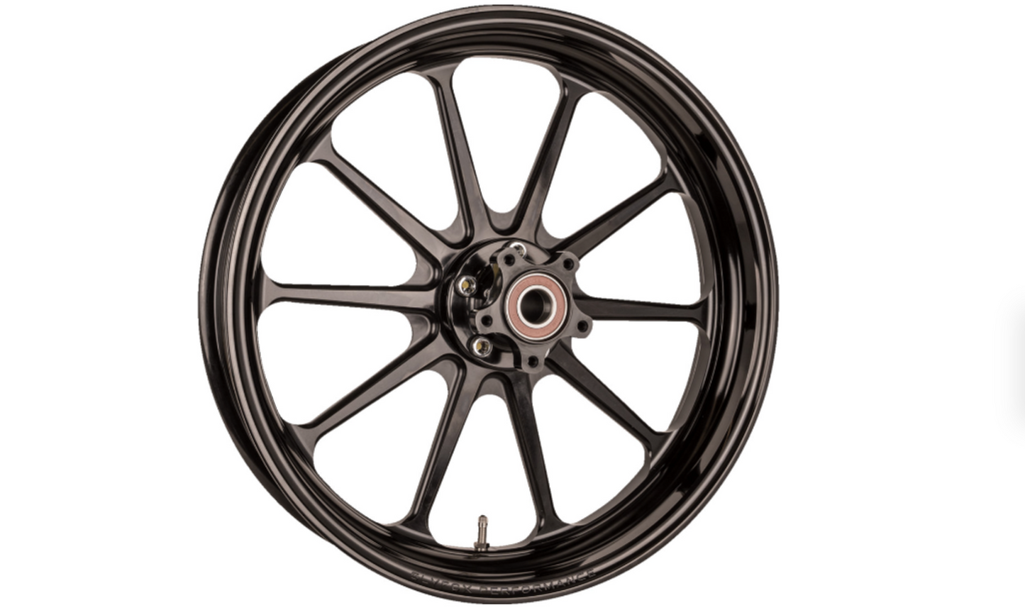 SlyFox Track Pro Front Wheel – Dual Disc / With ABS – Black Anodized – 21x3.5