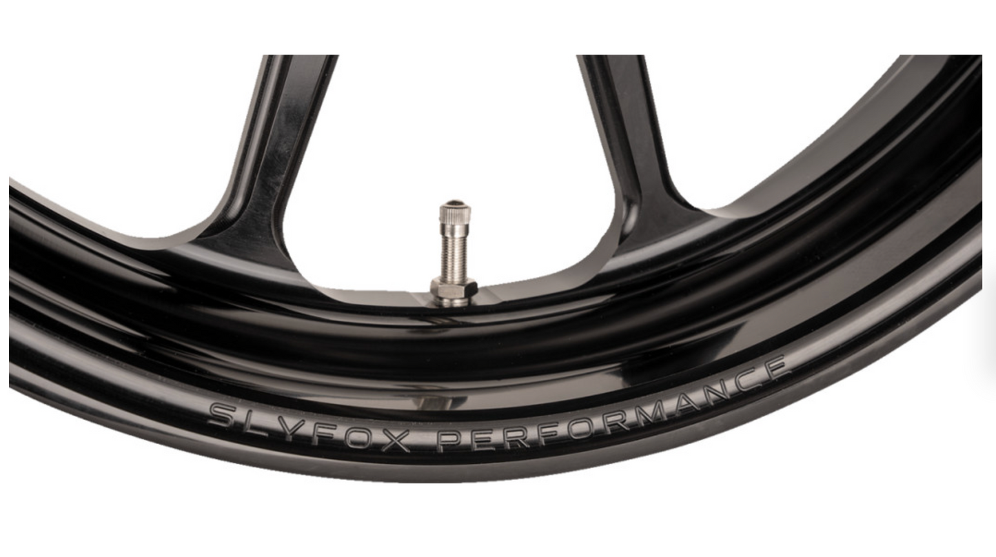 SlyFox Track Pro Front Wheel – Dual Disc / With ABS – Black Anodized – 21x3.5