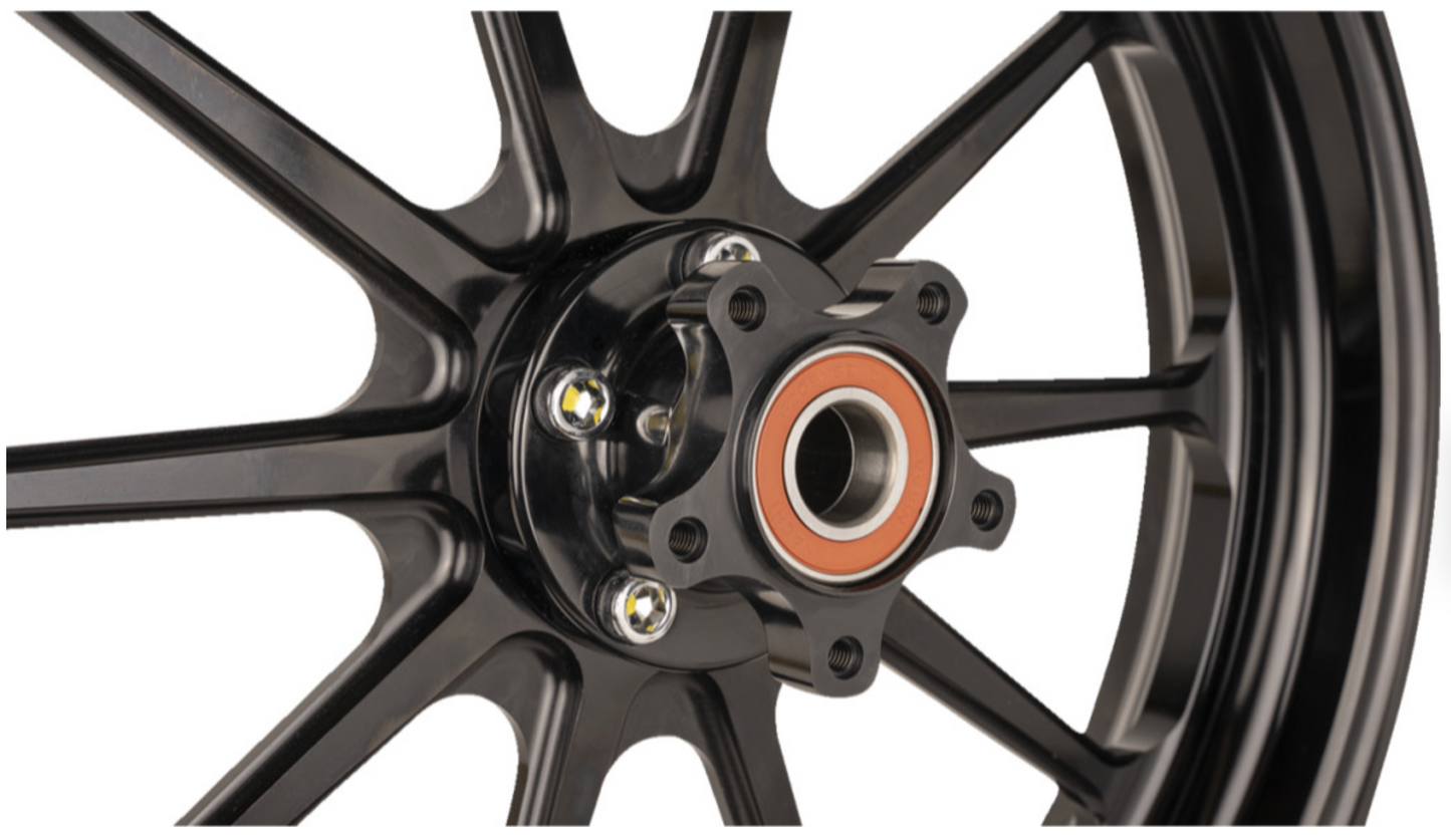 SlyFox Track Pro Front Wheel – 19x3 Black – Dual Disc, Non-ABS