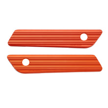 10-Gauge Saddlebag Latch Covers, Orange 14-2023 FLT