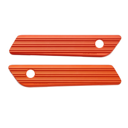 10-Gauge Saddlebag Latch Covers, Orange 14-2023 FLT