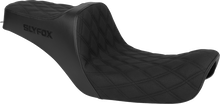 Slyfox High Noon Seat – Double Diamond – Black Logo – Black Stitch – FXD '96-'03 – view 2