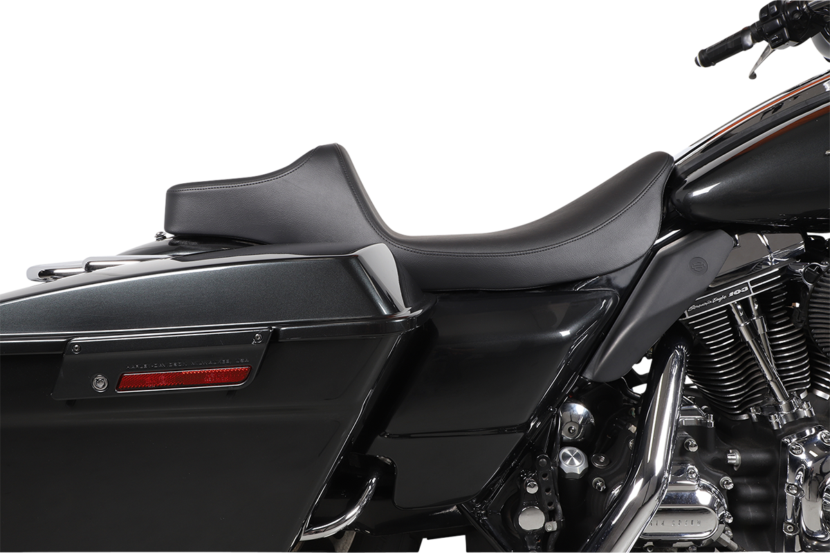 Drag Specialties Extended Reach Predator III Seat – Smooth – Black – FL '99-'07 – view 6