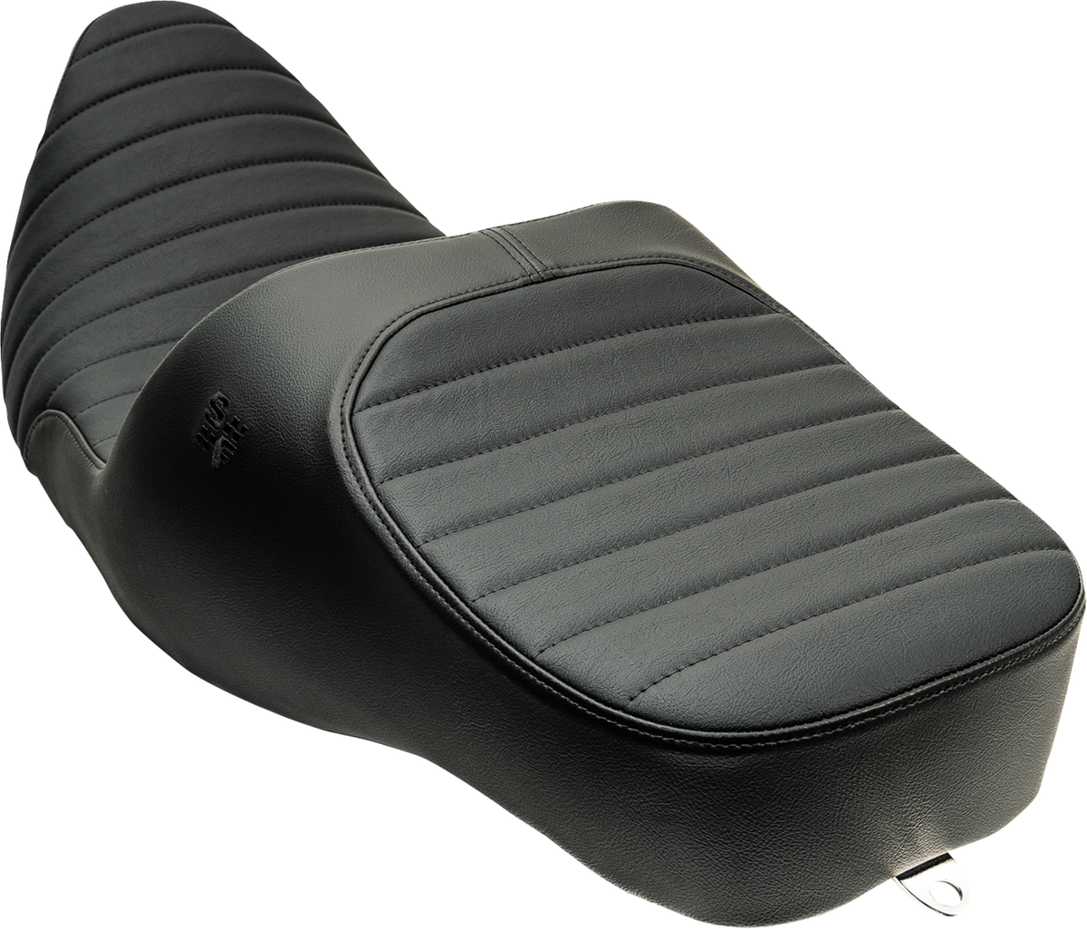 Slyfox Chariot Seat – Black Classic Stitch – Black Logo – FLH/FLT '09-'23.5