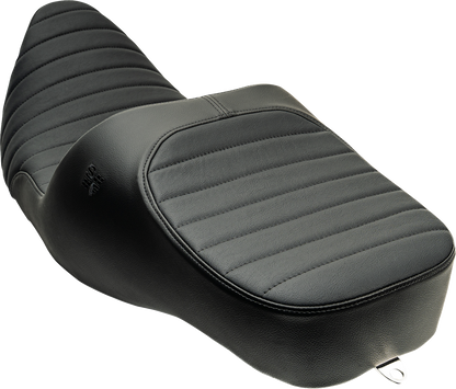 Slyfox Chariot Seat – Black Classic Stitch – Black Logo – FLH/FLT '09-'23.5