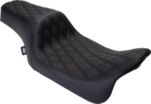 Drag Specialties Predator 1Up Seat – Vinyl – Double Diamond Black Stitch – FLH '08-'23