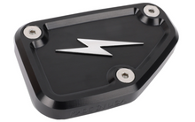 Thrashin Supply Co. Master Cylinder Cover – Front Brake – Black/Twice-Cut – for Harley-Davidson Touring (2024–2025)