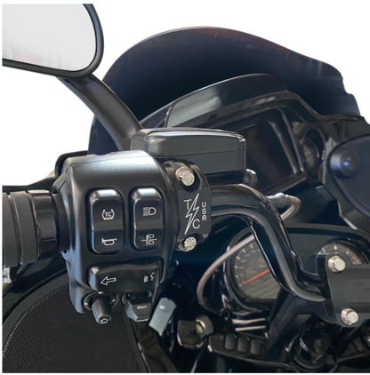 THRASHIN Brake/Clutch Perch Clamps - Twice Cut - Black