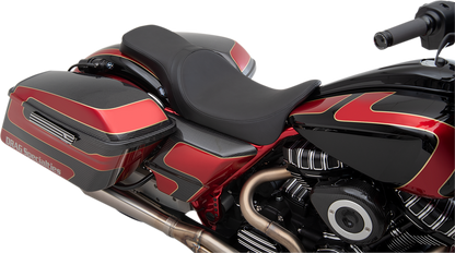 Drag Specialties Predator 2-Up Seat – Smooth – FL '08-'23 – view 3