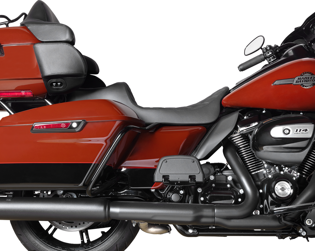 Drag Specialties Predator III Seat – Extended Reach – Double Diamond – Black – FLH/FLT '08-'24 – view 3