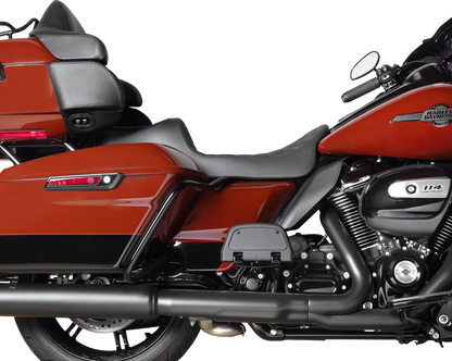 Drag Specialties Predator III Seat – Extended Reach – Double Diamond – Black – FLH/FLT '08-'24 – view 3