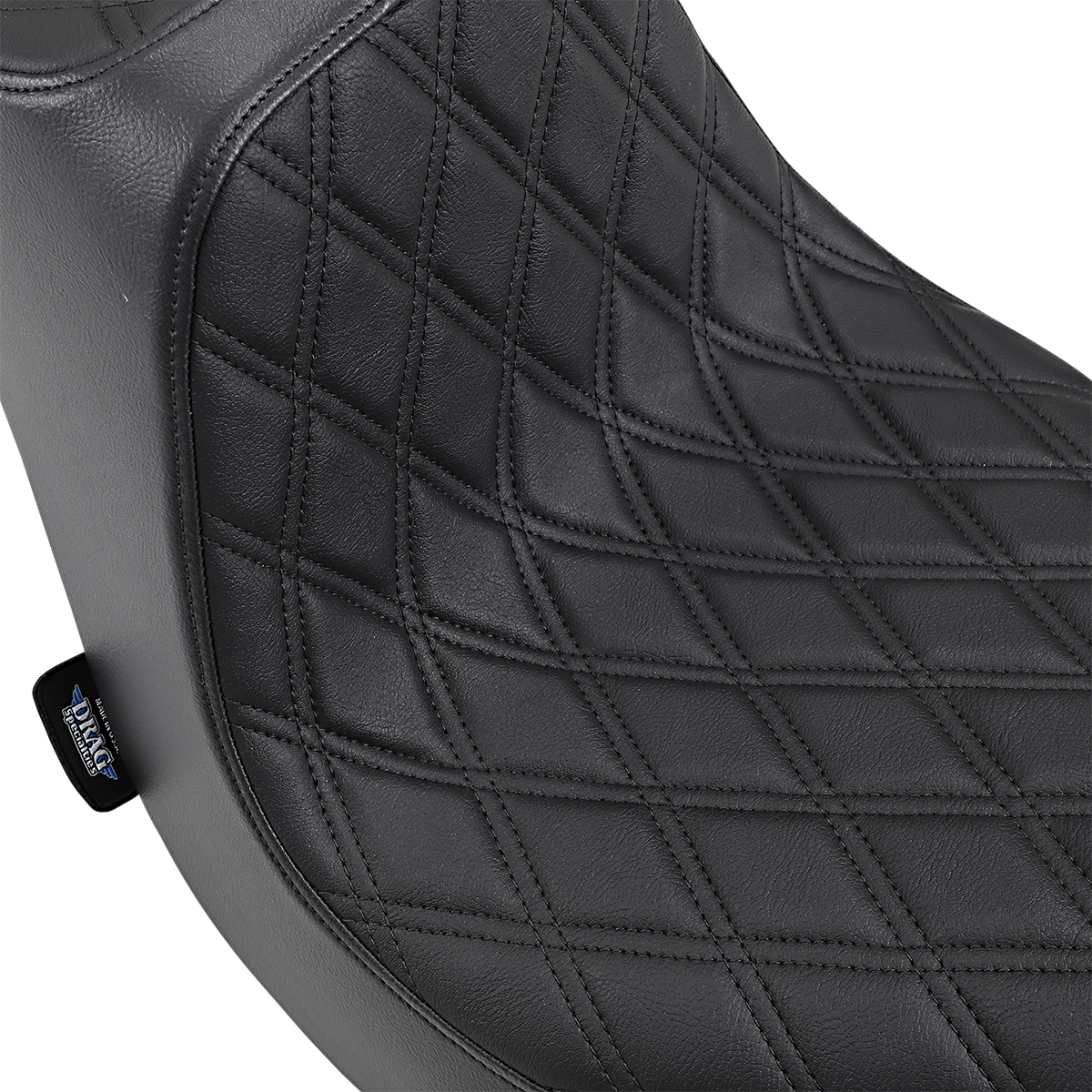 Drag Specialties Predator III Seat – Double Diamond – Black Stitching – FLFB/S '18-'25 – view 2