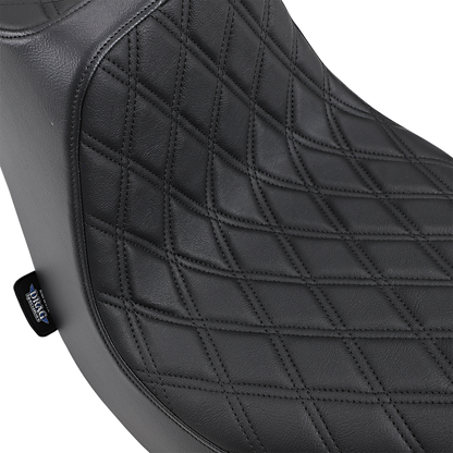 Drag Specialties Predator III Seat – Double Diamond – Black Stitching – FLFB/S '18-'25 – view 2