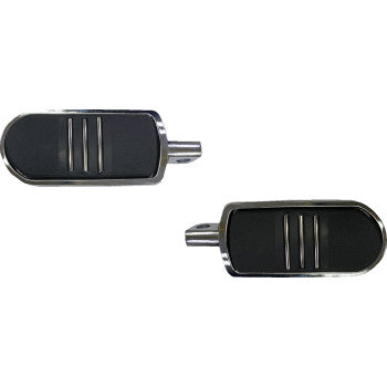 New - Sweeper Foot Pegs - Chrome - FX