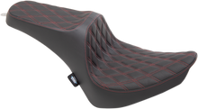 Drag Specialties Predator III Seat – Double Diamond – Red Stitching – FX/FL '00-'17