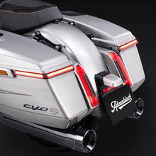 AdvanBlack Hyper LED Light w/ Sequential Red Turn Signal Saddlebags lights - Touring '23.5-'25