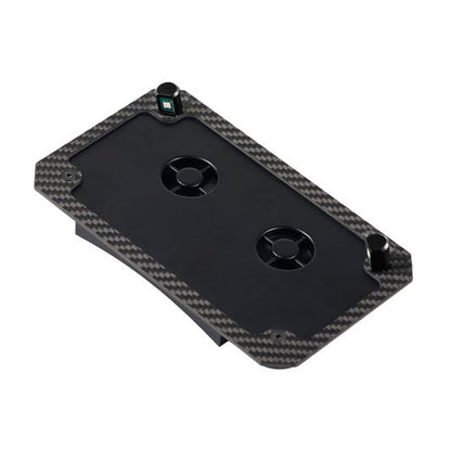 AdvanBlack Carbon Fiber license plate lights Housing for Harley 2024+ Touring & 2023+ CVO Models