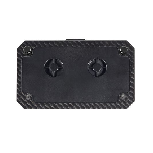 AdvanBlack Carbon Fiber license plate lights Housing for Harley 2024+ Touring & 2023+ CVO Models