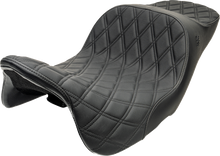 Slyfox Chariot Seat – Black Double Diamond Stitch – Black Logo – FLH/FLT '09-'23.5
