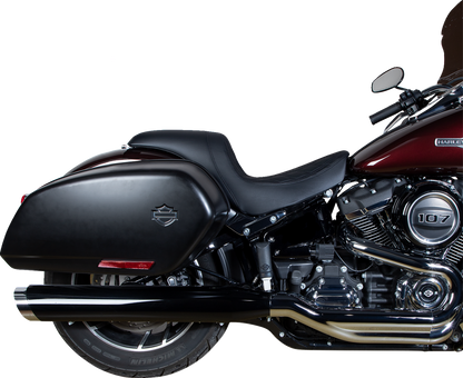 Drag Specialties Predator Seat – Double Diamond w/ Black Sitching – Vinyl – FLSB/FXLR '18-'23 – view 3