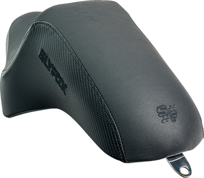 Slyfox Drifter Seat – Black Logo – Black Vinyl w/ Slipstop – Carbon Fiber – XL '04-'22 – view 2