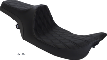 Drag Specialties Predator III Seat – Double Diamond – Black Stitched – FLHR/FLHX '99-'07 – view 2