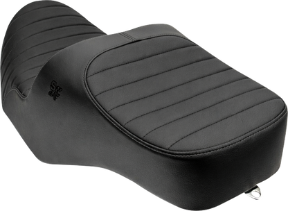 Slyfox Chariot Seat – Black Classic Stitch – Black Logo – FLH/FLT '23.5-'26 – view 3