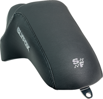 Slyfox Drifter Seat – Gray Logo – Black Vinyl w/ Slipstop – Carbon Fiber – XL '04-'22 – view 5