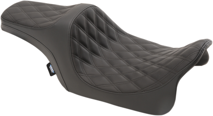 Drag Specialties Predator III Seat – Double Diamond – Black Stitiched – FL '08-'23