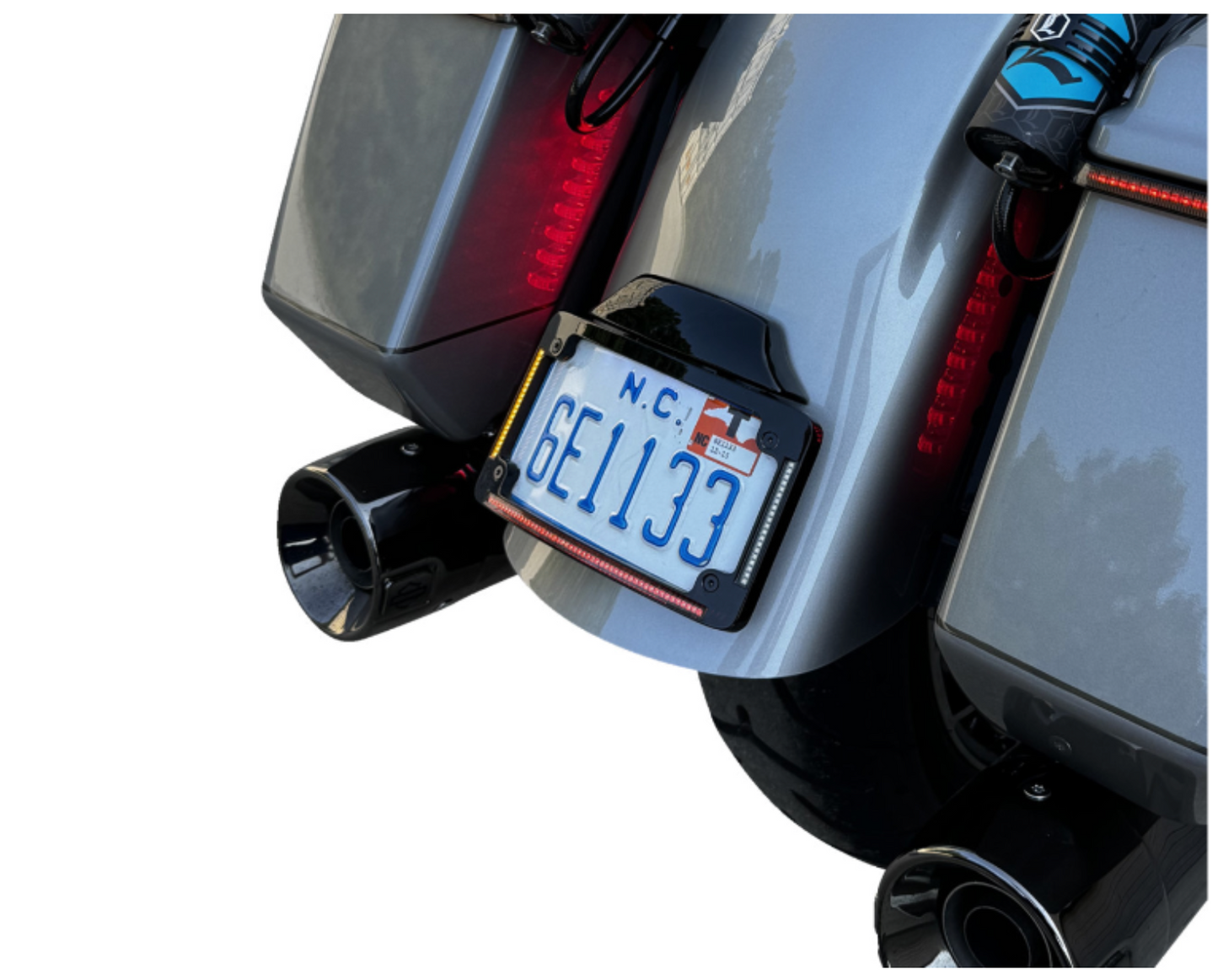 Custom Dynamic All-In-One Auxiliary LED License Plate Frame