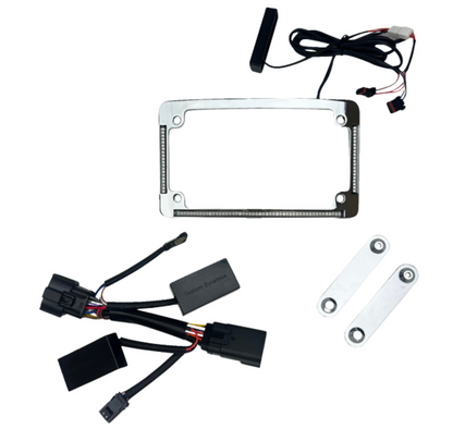 Custom Dynamic All-In-One Auxiliary LED License Plate Frame