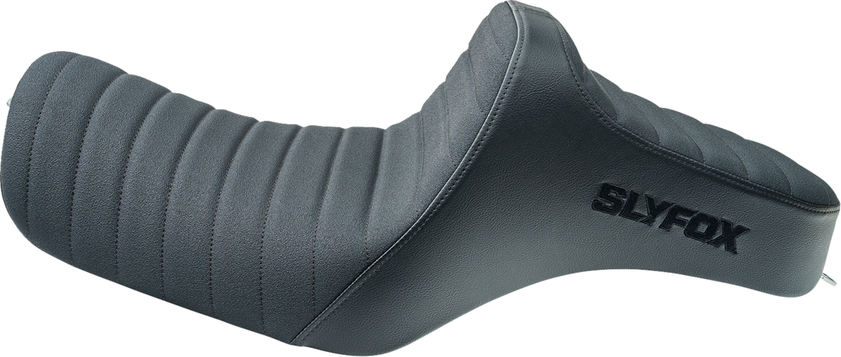 Slyfox High Noon Seat – Vinyl – Classic Stitch – Black Logo – Black Stitch – XL '04-'22