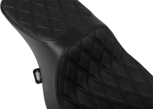Drag Specialties Predator 2-Up Seat – Vinyl – Double Diamond Black Stitch – w/o Backrest – FLTR/FLHX '23-'24 – view 2