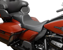 Drag Specialties Predator III Seat – Extended Reach – Smooth – Black Solar Leather – FLH/FLT '08-'24 – view 2