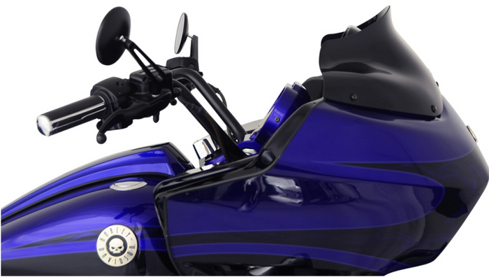 Klock Werks Flare Windshield - 8"- Black
