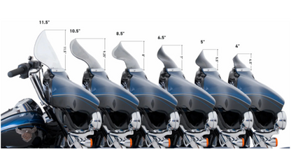 Klock Werks Flare™ Windshield - 8"- Black