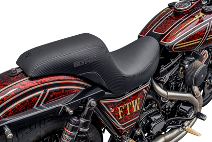 Slyfox Drifter Seat – Black Logo – Black Vinyl – Smooth – FXR '82-'00 – view 5