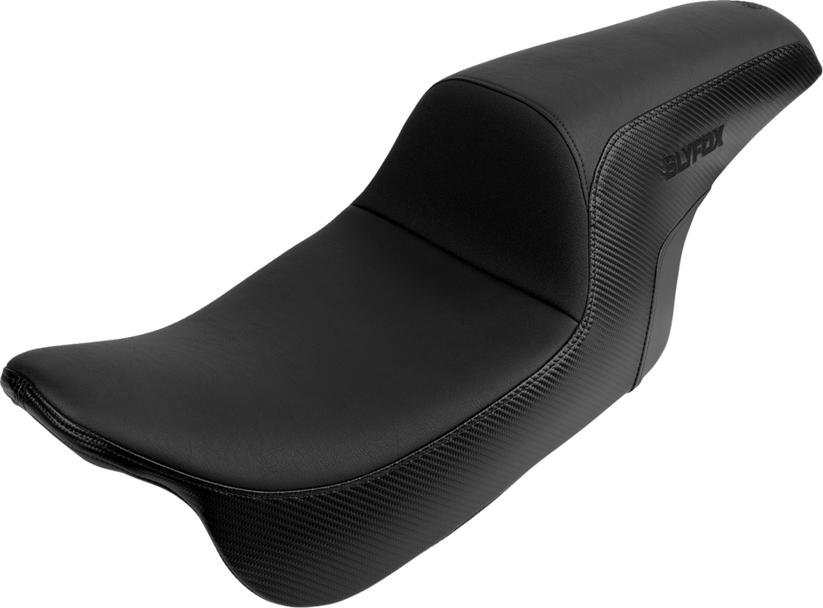 Slyfox Drifter Seat – Black Logo – Smooth Vinyl – Carbon Fiber – FL '08-'23 – view 2