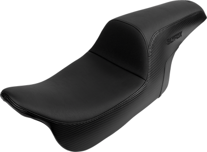 Slyfox Drifter Seat – Black Logo – Smooth Vinyl – Carbon Fiber – FL '08-'23 – view 2